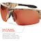 Ergodyne DAGR-PZ, Safety Glasses, Uncoated, Copper Lens, Kryptek Highlander Frame, Half-Frame, Polarized DAGR-PZHI - alternate 3