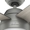Hunter Decorative Ceiling Fan, 46 in Blade Dia, 5 Blades, 3 Speeds, 120V AC, Matte Silver 59267 - alternate 8