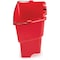 Rubbermaid Commercial 4 1/2 gal Oval Dirty Water Bucket, 14 in H, 10 in Dia, Red, Plastic 2064907 - alternate 8