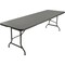 Iceberg IndestrucTable Classic Bi-Fold Folding Table, Charcoal Top and Frame, 30 in W x 72 in L x 29 in H 65467 - alternate 2