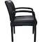 Boss Guest Chair, Black Seat, Black Back, 23 in W 27" L 34" H, Fixed, Vinyl Seat B9580BK-BK - alternate 6
