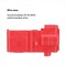 3M Insulation-Displacement Wire Connector, 16 AWG Max, 2 Port, Red, Polypropylene Insulation, 600 V 558-BULK - alternate 2