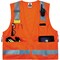 Ergodyne Orange Type R Class 2 Surveyors Vest, L/, Zipper closure Closure, 4 Outside Pockets, Orange, Size L 8250Z - alternate 5