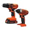 Black & Decker 20V MAX* Lithium Ion Drill/Driver + Impact Combo Kit BD2KITCDDI - alternate 2