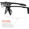 Ergodyne DAGR, Safety Glasses, Uncoated, Clear Lens, Black Frame, Half-Frame DAGR - alternate 4