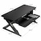 3M Rectangle Sit and Stand Desk, 35.4" W, 23.2" L, 6.2" to 20" H, Black SD60B - alternate 6