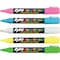 Expo Wet Erase Markers, Blue, Bright Green, Bright Pink, Bright Yellow, White, Chisel Tip, Capped, 5 PK 14075 - alternate 4