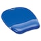 Fellowes Mousepad w/Wrist Support, Blue 91141 - alternate 5