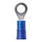 3M Ring Terminal, #10 Stud Size, 14 AWG, 1,000 V, Vinyl Insulated, Blue, Crimp Termination Only MVU14-10RX - alternate 8
