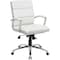 Boss Executive CaressoftPlus Chair with Metal Chrome Finish, Mid Back B9476-WT - alternate 3