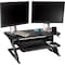 3M Rectangle Sit and Stand Desk, 35.4" W, 23.2" L, 6.2" to 20" H, Black SD60B - alternate 4