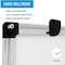 Mastervision Dry Erase Board, Porcelain, 47 13/64 in, 94 1/2 in, Aluminum Frame, White, Matte CR1501170MV - alternate 4
