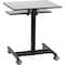 Oklahoma Sound Adjustable Desk EduTouch Sit-Stand Cart, Coated Stl Frame, 20.75" D X 27.75" to 44.5" H, 26" W X EDTC - alternate 2