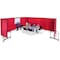 Screenflex Portable Room Divider, 13 Panel, 6 ft. H CFSL6013-DG - alternate 2