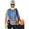 Ergodyne Cooling Vest, PVA, Evaporative, Up to 4 hr Max Cooling Time, Zipper Closure, 16 3/4 in Length, Blue 6667 - alternate 5