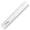 Westcott Rulers, 6" Plastic Ruler - Clear 45016 - alternate 2