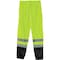 Ergodyne Black Bottom Hi-Vis Pants, Lime, 4XL/5XL 8910BK - alternate 2