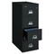 Fireking 15-1/4" W 4 Drawer Fire-Resistant Vertical File Cabinet, Black, Legal 4-2125-CBL - alternate 2
