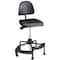 Safco Industrial Chair Deluxe Industrial Chair, 17" Height, Polyurethane, Black 5120 - alternate 2