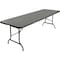Iceberg IndestrucTable Classic Bi-Fold Folding Table, Charcoal Top and Frame, 30 in W x 96 in L x 29 in H 65477 - alternate 2