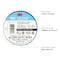 3M Vinyl Electrical Tape, 165, Temflex, 3/4 in W x 60 ft L, 6 mil thick, Blue 165BL4A - alternate 10
