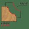 Freud Radius Classical Cove Bit, 5/16 38-252 - alternate 3