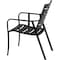 Hanover Cortino All-Weather Commercial-Grade Aluminum Slatted Dining Chair CORTDNCHR-1GM - alternate 4