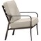 Hanover Cortino Aluminum Club Chair with Plush Sunbrella Cushions CORTSDCHR-1GMASH - alternate 2