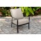 Hanover Cortino Aluminum Club Chair with Plush Sunbrella Cushions CORTSDCHR-1GMASH - alternate 4