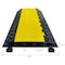 Electriduct Cable Protector, 3 in H, 35-3/4 in L, 19-1/2 in W, 3 Channel, Rubber, Black, Yellow CP-RPS-CR600 - alternate 3