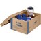 Smoothmove 24 in x 15 in x 10 in Moving Box, Kraft, Blue Printing, Kraft Corrugated Board, Double Wall, 32 ECT 0066001 - alternate 2
