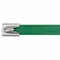 Panduit Cable Tie, 14-1/2 in L, 4 in Max Bundle Dia., Green, 316 Stainless Steel, 250 lb Strength, 50 PK MLTFC4H-LP316GR - alternate 2