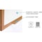 Ghent Dry Erase Board, Porcelain, 24 5/8 in, 36 5/8 in, Wood Frame, White, Matte M1W-23-1 - alternate 3