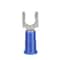 3M Fork Terminal, #10 Stud Size, 14 AWG, 1,000 V, Vinyl Insulated, Blue, Crimp Termination Only MV14-10FLX - alternate 1