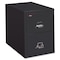 Fireking 12-3/16" W 2 Drawer Fire-Resistant Vertical File Cabinet, Black, Letter 2-1831-CBL - alternate 2
