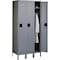 Tennsco Wardrobe Locker, 36 in W, 18 in D, 78 in H, (1) Tier, (3) Wide, Gray STS-121872-3MG - alternate 9