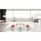 Kfi Kool Beam Seat Beam Seating, Blue Back, 47 in W 22 in L 31 in H, Polypropylene Seat 2300BEAM2-BP35-SP08 - alternate 2