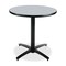Kfi Round KFI 30in Grey Nebula Round Breakroom Table with Arched X Base, 29 W, 30 L, 29 H T30RD-B2115-GYN - alternate 2