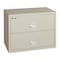 Fireking 38-15/16" W 2 Drawer Fire-Resistant Lateral File Cabinet, Parchment, Letter/Legal 2-4422-CPA - alternate 2