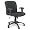 Safco Big and Tall Chair Big And Tall Chair, Mid Back, Black, 18-1/2" to 22-1/2" Height, Black 3491BL - alternate 3