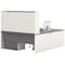 Bestar U Shaped Desk U-Shape Workstation, 92.6" D X 65.9" H, 71.1" W X Melamine, Slate/Sandstone 93863-59 - alternate 6