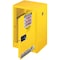 Justrite Hazardous Material Storage Cabinet, 12 gal, 1 Shelves, Steel, 23 1/4 in W x 35 in H x 18 in D 891200 - alternate 4