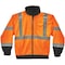 Ergodyne Hi-Vis 2-in-1 Bomber Jacket, Oxford Polyester, Class 3 Hi-Viz Orange, 5XL 8379 - alternate 2