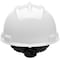 Bullard Hard Hat, S62, Polyethylene, 4 Point Ratchet, Type 1, Class C, White 62WHR - alternate 4