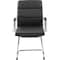Boss Executive CaressoftPlus Chair with Metal Chrome Finish, Guest Chair B9479-BK - alternate 2