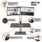 Victor Technology Electric Dual Monitor Standing Desk Electric Sit-Stand Desk, 23 in D X 28 in W X Black, Aluminum DC450 - alternate 5