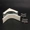 Legrand Internal Elbow Raceway, 2400D Series, 2 Channel, 1.87 in W, 4 in H, 4 in L, Ivory V2417DFO - alternate 2