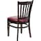 Flash Furniture Hercules Restaurant Chair, Wood Back, 17-1/2 in W 20-3/4" L 34-1/2" H XU-DGW0008VRT-WAL-BURV-GG - alternate 10