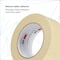 3M Painter's Tape, 48 mm W x 55 m L, 5.3 mil Thick, Tan, Rubber Adhesive, 24 PK 2308 - alternate 2