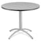 Cafeworks Round Cafe/Breakroom Table, Gray - 42" Round x 29"H, 42" W, 42" L, 29" H, Laminated Melamine Top 65647 - alternate 2